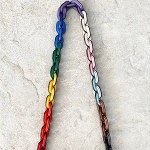 Coach Rainbow Leather Chain Strap Only / No Bag Included